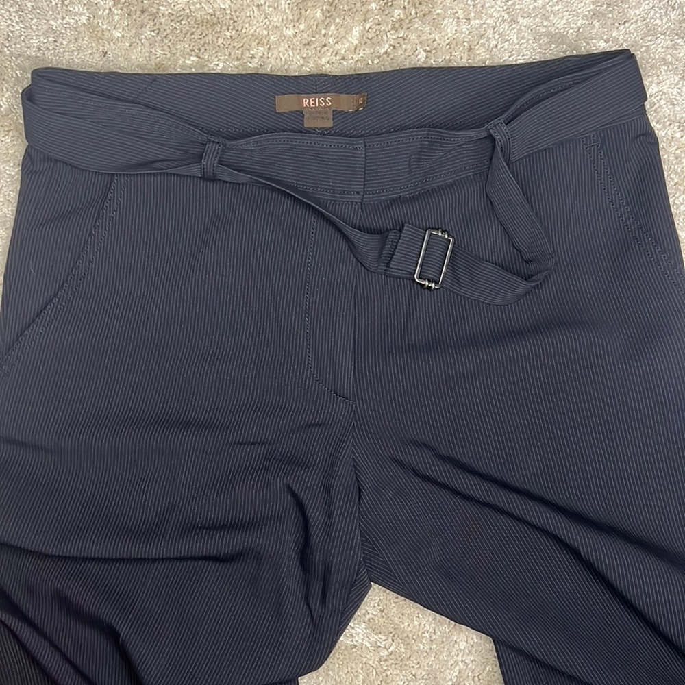 Reiss Casual Pants, Pin Stripe, Size 10